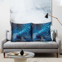 Aotearoa Taniko Matariki Pillow Cover Cosmic Blue LT7