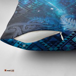Aotearoa Taniko Matariki Pillow Cover Cosmic Blue LT7