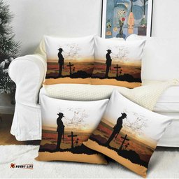 Australia And New Zealand ANZAC Day Pillow Cover Battle Of Beersheba LT05