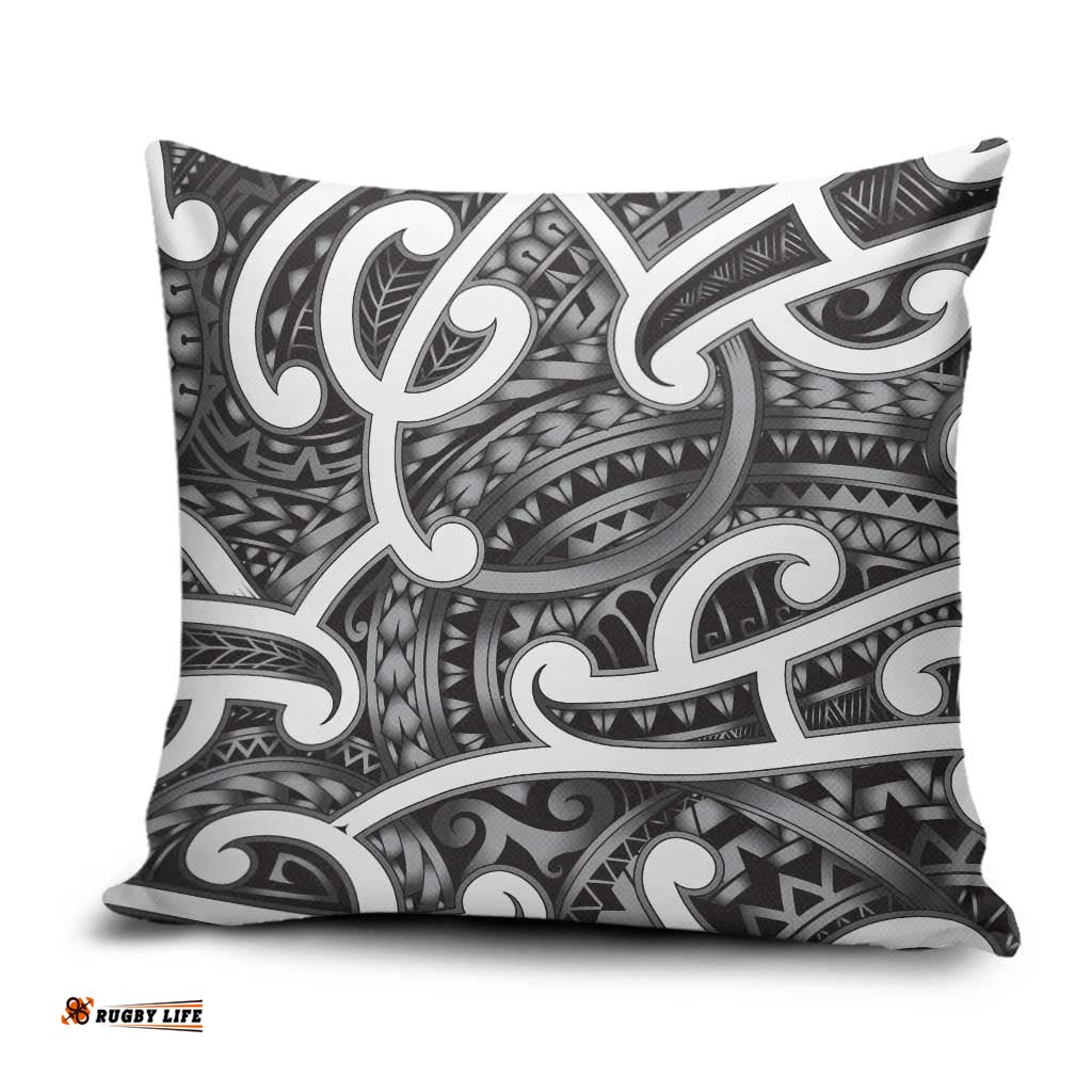 Aotearoa Maori Kowhaiwhai Pillow Cover Kiwikiwi Puhoro and Patiki LT9