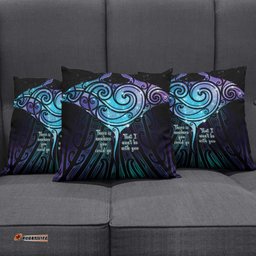 Aotearoa Maori Te Whai Rahi Pillow Cover Tala - Nowhere You Could Go That I Won't Be With You LT7