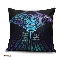 Aotearoa Maori Te Whai Rahi Pillow Cover Tala - Nowhere You Could Go That I Won't Be With You LT7