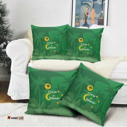 Australia Cocos Keeling Islands Pillow Cover Southern Cross Palm Tree Pattern LT14