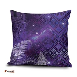 Aotearoa Taniko Matariki Pillow Cover Cosmic Violet LT7