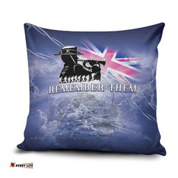 Australia ANZAC Day Pillow Cover Battle Of Passchendaele Remember Them LT05