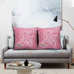 Australia Breast Cancer Awareness Pillow Cover Think Pink Cockatoos Ribbon LT14