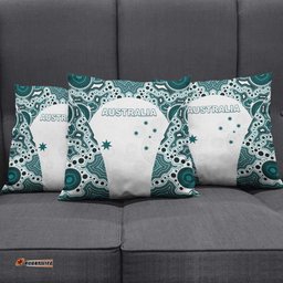 Australia Rugby 2026 Pillow Cover Go Wallabies Aboriginal Pattern White Version LT05