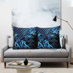 Humpback Whale Matariki New Zealand Pillow Cover NZ Maori Paikea Poutama Luxury Blue LT14