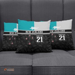 Custom NZ Cricket Pride Pillow Cover Silver Fern Fan Supporter Apparel LT9