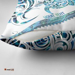 Kahui Whetu Paua shell Kowhaiwhai Taniko Personalised Pillow Cover Turtle Tattoo Maori Tribal Style LT9