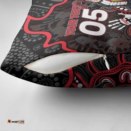Custom Saints Football Pillow Cover Aboriginal Dot Art Pattern DT05