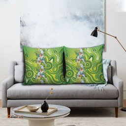 Budgerigar Australia Pillow Cover Aussie Common Parakeet Indigenous Art LT14