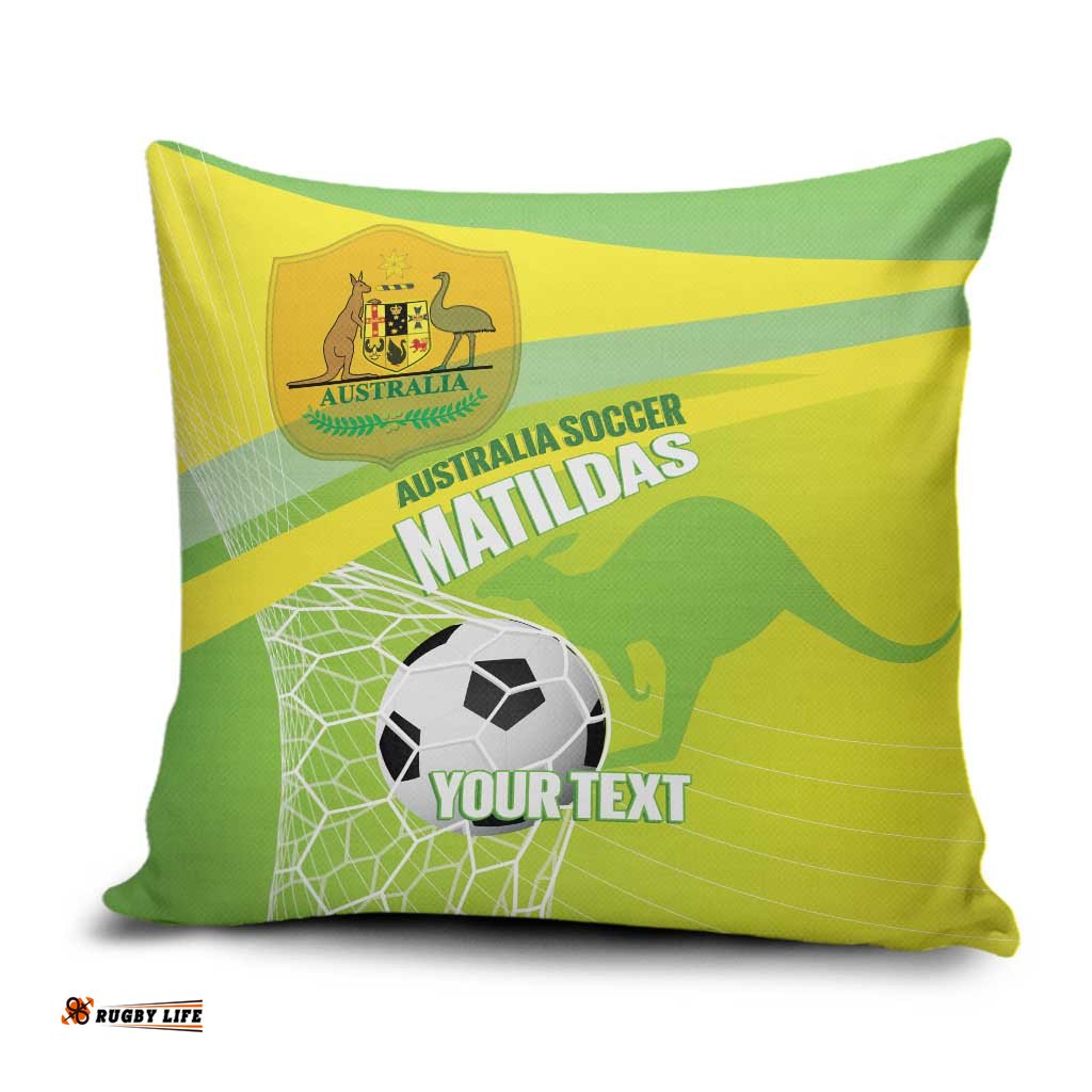 Custom Australia Soccer 2026 Pillow Cover Come On Matildas LT14
