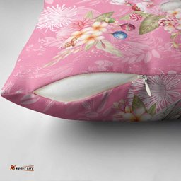 Joyful Pink Cockatoo Pillow Cover Australia Christmas Vibes LT9