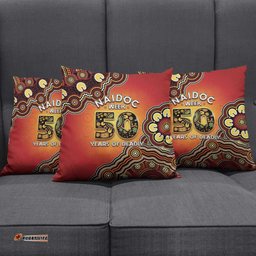 Australia Indigenous NAIDOC Week 2026 Pillow Cover 50 Years Of Deadly LT05