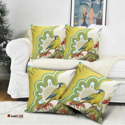 Australia Rock Parrot Pillow Cover Kangaroo Paws Indigenous Art LT14