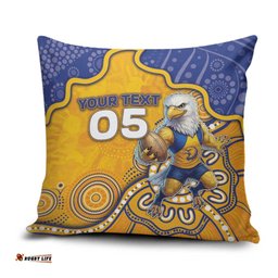 Custom Eagles Football Pillow Cover Aboriginal Dot Art Pattern DT05