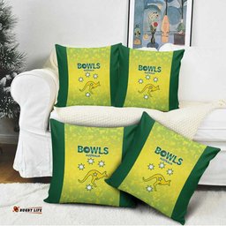 Australian Kangaroo Lawn Bowls Pillow Cover Aussie Minimalist Style LT9