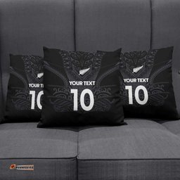 Custom Aotearoa Rugby Pillow Cover The Blacks-Sporty T90 Style LT03
