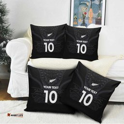 Custom Aotearoa Rugby Pillow Cover The Blacks-Sporty T90 Style LT03