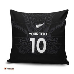 Custom Aotearoa Rugby Pillow Cover The Blacks-Sporty T90 Style LT03
