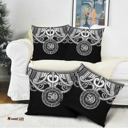 Kia Kaha Te Reo Maori New Zealand Pillow Cover 50th Anniversary Ake Ake Ake LT14