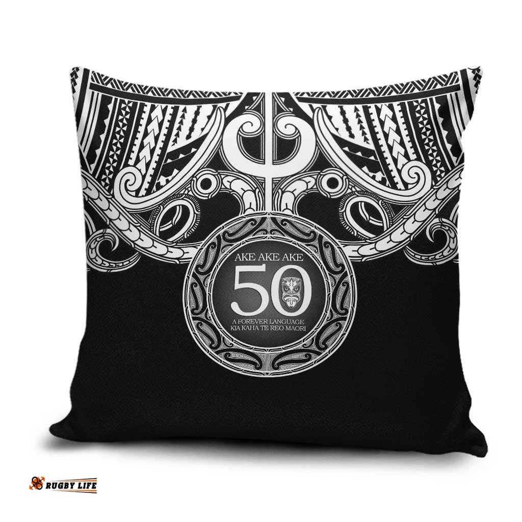 Kia Kaha Te Reo Maori New Zealand Pillow Cover 50th Anniversary Ake Ake Ake LT14