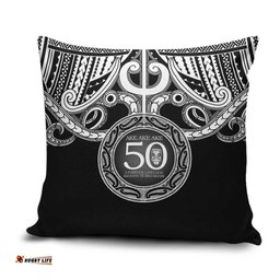 Kia Kaha Te Reo Maori New Zealand Pillow Cover 50th Anniversary Ake Ake Ake LT14