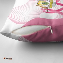 Custom Bowls Australia Breast Cancer Pillow Cover Pink Ribbon Curve Sporty LT14