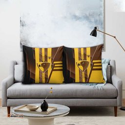 Hawthorn Hawks Pillow Cover Modern Geometric Sports Graphic Style TS04