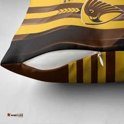 Hawthorn Hawks Pillow Cover Modern Geometric Sports Graphic Style TS04