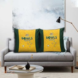 Australian Lawn Bowls Pillow Cover Aussie Minimalist Style LT9