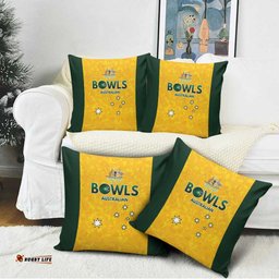 Australian Lawn Bowls Pillow Cover Aussie Minimalist Style LT9