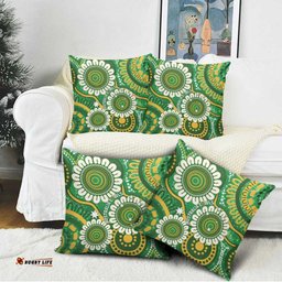 Bowls Australia Pillow Cover Aboriginal Art National Color LT14