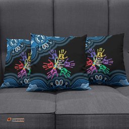 Autism Awareness Australia Indigenous Pillow Cover We All Have Different Abilities LT14