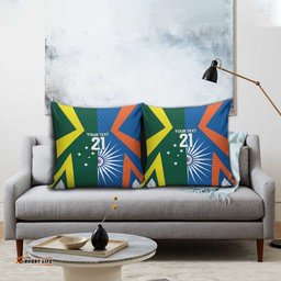 India vs Australia Custom Pillow Cover Blue vs Gold Cricket Heritage LT9