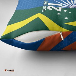India vs Australia Custom Pillow Cover Blue vs Gold Cricket Heritage LT9