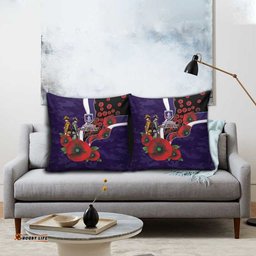 Fremantle Dockers ANZAC Personalised Pillow Cover Lest We Forget Poppy Camo LT9