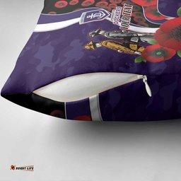 Fremantle Dockers ANZAC Personalised Pillow Cover Lest We Forget Poppy Camo LT9