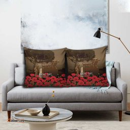 Australia - New Zealand ANZAC Lone Pine Pillow Cover The Last Post LT7