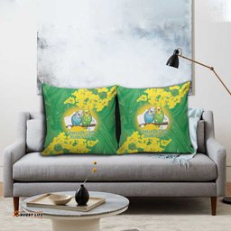 Budgerigar Australia Day Pillow Cover Proud To Be An Aussie Opal National Color LT14