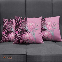 Australia Grevillea Pillow Cover Aussie Native Spider Flower Indigenous Art LT14