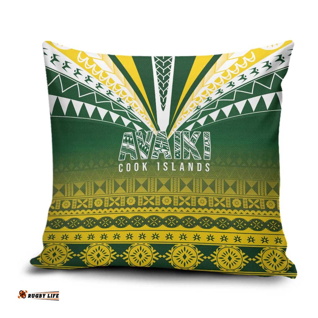 Cook Islands Rugby Pillow Cover Kuki Avaiki LT7