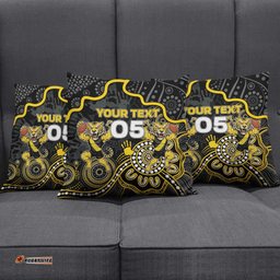 Custom Richmond Football Pillow Cover Aboriginal Dot Art Pattern DT05