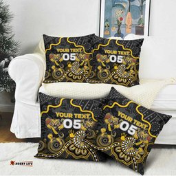 Custom Richmond Football Pillow Cover Aboriginal Dot Art Pattern DT05