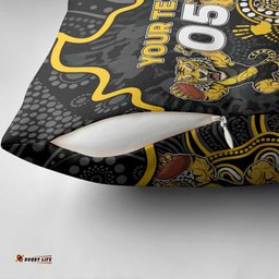 Custom Richmond Football Pillow Cover Aboriginal Dot Art Pattern DT05