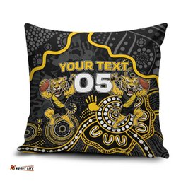 Custom Richmond Football Pillow Cover Aboriginal Dot Art Pattern DT05