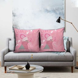 Australia Breast Cancer Awareness Pillow Cover Galah Faith Hope Love Pink Month LT14