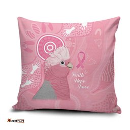 Australia Breast Cancer Awareness Pillow Cover Galah Faith Hope Love Pink Month LT14