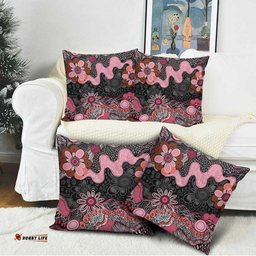 Australia NAIDOC Week 2026 Pillow Cover Aboriginal Contemporary Art LT7